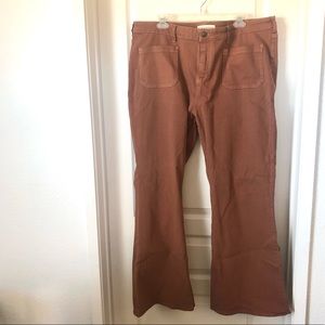 Pilcro Rust Patch Bootleg Jeans